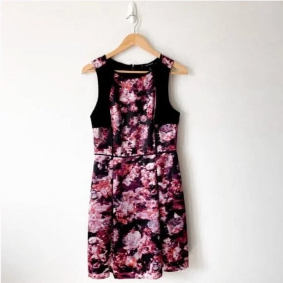 ROBERT RODRIGUEZ Sleeveless Fit Flare A-Line Dress Pink/Black 8 - Picture 3 of 16